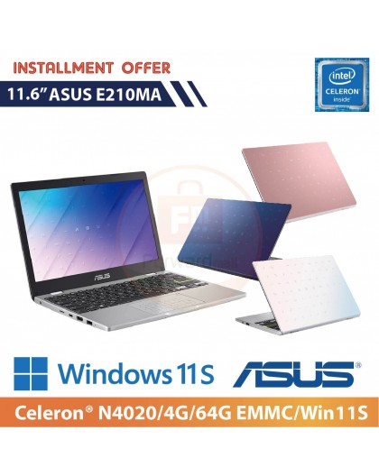 ASUS E210MA 11.6" (N4020/ 4G/ 64G EMMC)	