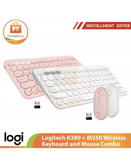 Logitech K380 + M350 Wireless Keyboard and Mouse Combo