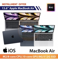 Apple MacBook Air 13.6"(M2/8‑core CPU,10‑core GPU/8G/512G SSD)