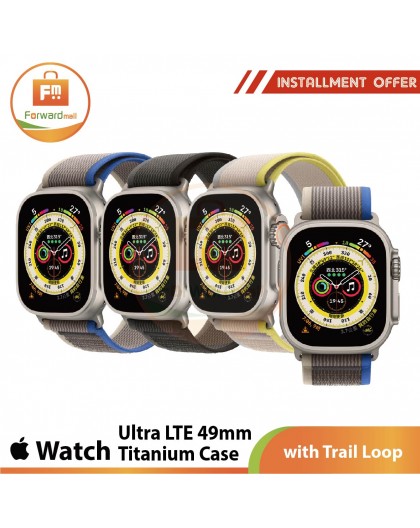 Apple Watch Ultra LTE 49mm Titanium Case with Trail Loop