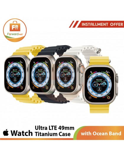 Apple Watch Ultra LTE 49mm Titanium Case with Ocean Band