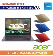 ACER Aspire 5 A514-55G 14"(i5-1235U/8G/512G SSD/MX550)