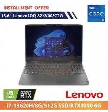 Lenovo LOQ-82XV008CTW 5.6"(i7-13620H/8G/512G SSD/RTX4050 6G)