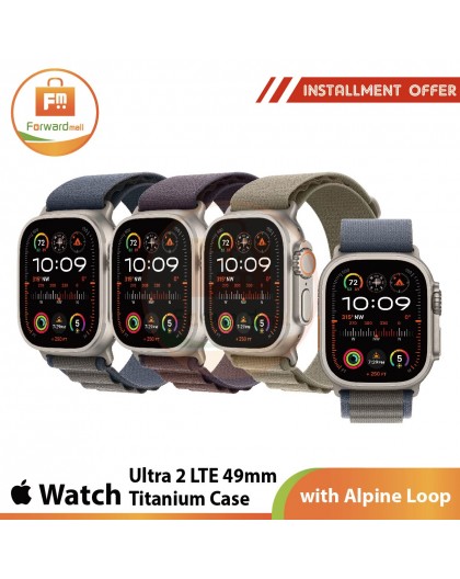 Apple Watch Ultra 2 LTE 49mm 鈦金屬錶殼；高山錶環