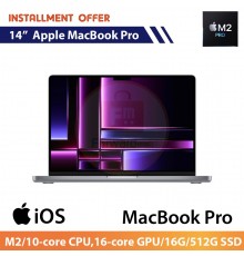 Apple MacBook Pro 14"(M2/10‑core CPU,16‑core GPU/16G/512G SSD)