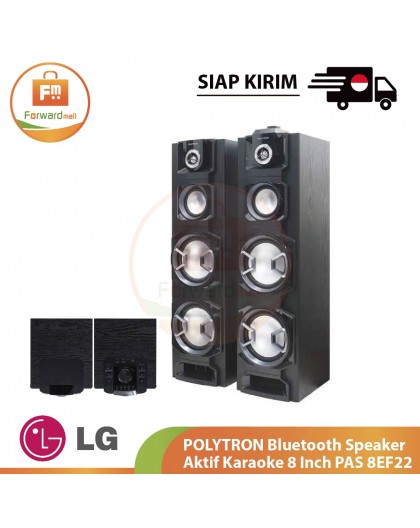 【IND】LG POLYTRON Bluetooth Speaker Aktif Karaoke 8 Inch PAS 8EF22