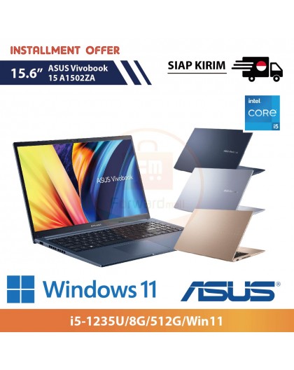 【IND】ASUS Vivobook 15 A1502ZA 15.6" (i5-1235U/8G/512G/Win11)