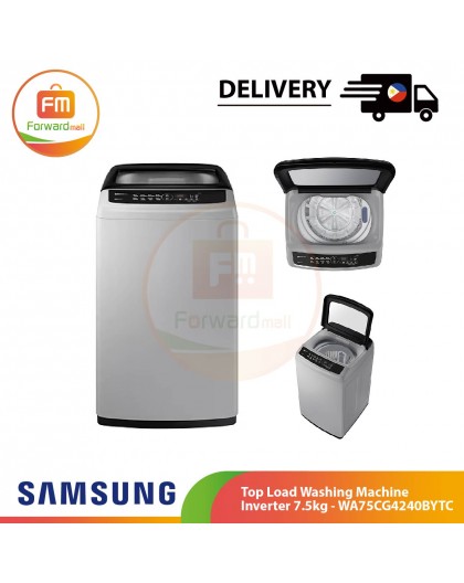【PHIL】SAMSUNG Top Load Washing Machine Inverter 7.5kg - WA75CG4240BYTC