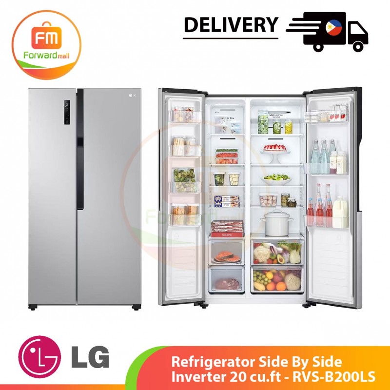 【PHIL】LG Refrigerator Side By Side Inverter 20 cu.ft RVSB200LS TW