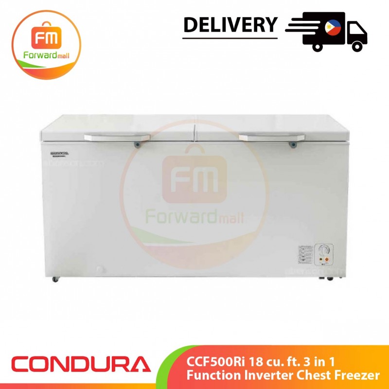 【PHIL】 Condura CCF500Ri 18 cu. ft. 3 in 1 Function Inverter Chest Freezer TW Forwardmall