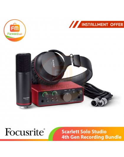 Focusrite Scarlett Solo Studio 4th Gen Recording Bundle