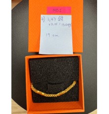 MEN'S GOLD BRACELET 999.9 GOLD MB1: 19cm / 3.47錢 (13.01 gr)