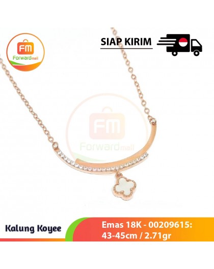 【IND】Kalung Koyee Emas 18K - 00209615: 43-45cm / 2.71gr