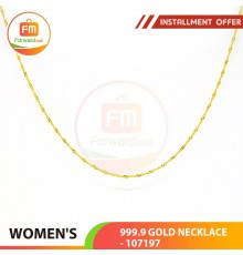 WOMEN'S GOLD NECKLACE 999.9 GOLD - 107197: 42cm / 0.62錢 (2.33 gr)