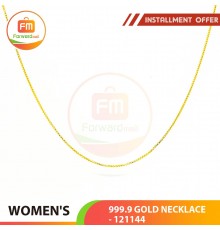 WOMEN'S 999.9 GOLD NECKLACE - 121144: 48cm / 1.26錢 (4.72gr)