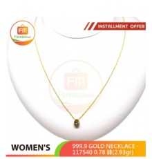 WOMEN'S 999.9 GOLD NECKLACE - 117540: 0.89 錢(3.34gr)