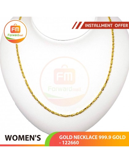 WOMEN'S GOLD NECKLACE 999.9 GOLD- 122660: 44 cm / 3.47錢 (13.01 gr)