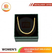 WOMEN'S GOLD BRACELET 999.9 GOLD -119288 : 18cm / 1.66錢 (6.22 gr)