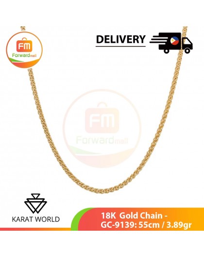 【PHIL】  Gold Chain (GC-9139) 18K  22" 3.89 grams