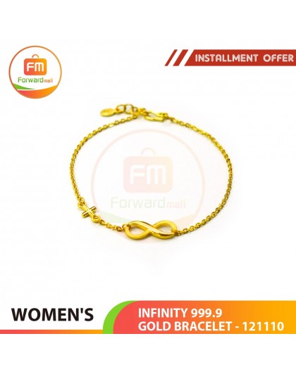 WOMEN'S INFINITY 999.9 GOLD BRACELET - 121110: 18cm / 0.87錢 (3.26gr)