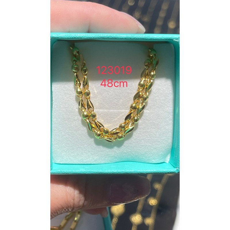9999 gold necklace clearance