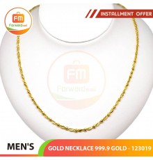 MEN'S GOLD NECKLACE 999.9 GOLD - 123019: 48cm / 4.26錢 (15.97 gr)