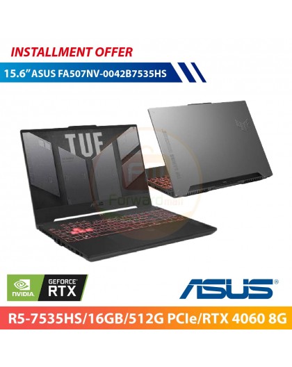 ASUS FA507NV-0042B7535HS 15.6"(R5-7535HS/16GB/512G PCIe/RTX 4060 8G)