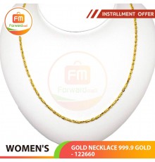 WOMEN'S GOLD NECKLACE 999.9 GOLD- 122660: 44 cm / 2.68錢 (10.05 gr)