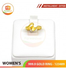 WOMEN'S 999.9 GOLD RING - 123489: 0.87 錢(3.26gr)