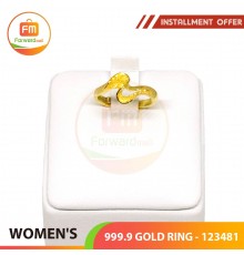 WOMEN'S 999.9 GOLD RING - 123481: 0.86 錢(3.23gr)