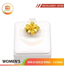 WOMEN'S 999.9 GOLD RING - 123464: 2.24 錢(8.40gr)