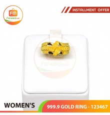 WOMEN'S 999.9 GOLD RING - 123467: 2.18 錢(8.18gr)