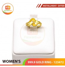 WOMEN'S 999.9 GOLD RING - 123472: 0.80 錢(3.00gr)