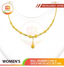 BALL WOMEN'S 999.9 GOLD NECKLACE SET 009: 42cm