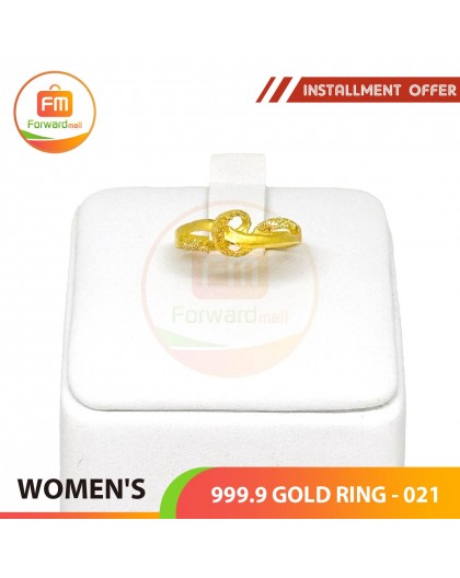 WOMEN'S 999.9 GOLD RING - 021
