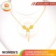 FLOWER WOMEN'S 999.9 GOLD NECKLACE SET 010: 42cm