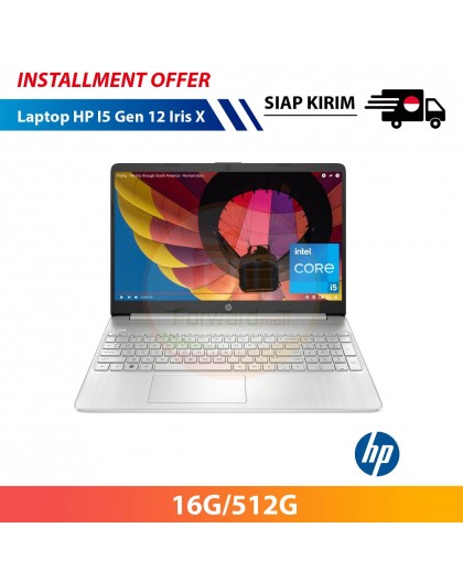 【IND】Laptop HP I5 Gen 12 Iris X 16G/512G