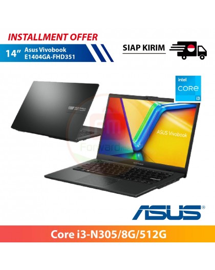 【IND】Asus Vivobook E1404GA-FHD351 Core i3-N305/8G/512G