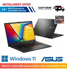 【IND】ASUS Vivobook Go 14 E1404FA-VIPS558 - (AMD R5 7520U/AMD Radeon/8GB/512GB/14inch/WIN11/OHS)