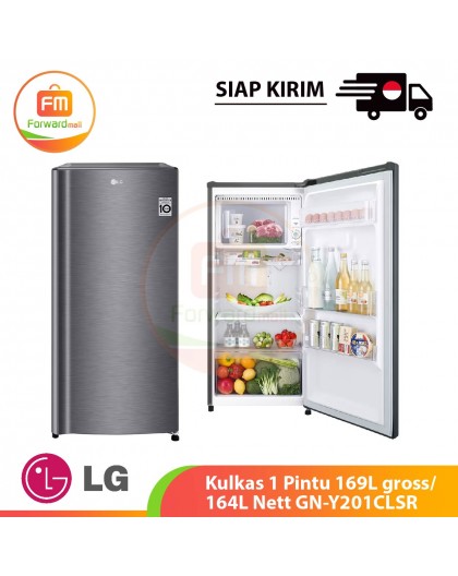 【IND】LG Kulkas 1 Pintu 169L gross/ 164L Nett GN-Y201CLSR