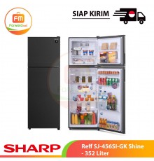 【IND】SHARP Reff SJ-456SI-GK Shine - 352 Liter