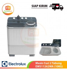 【IND】Electrolux Mesin Cuci 2 Tabung EWS11262WA (10KG)