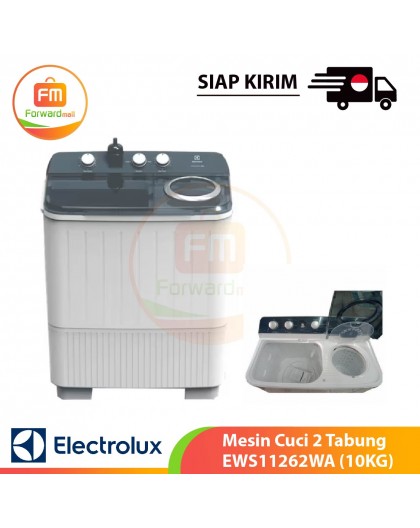 【IND】Electrolux Mesin Cuci 2 Tabung EWS11262WA (10KG)