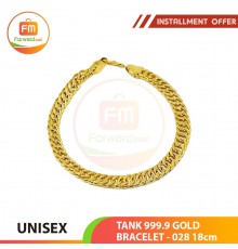 TANK 999.9 GOLD BRACELET - 028: 18cm