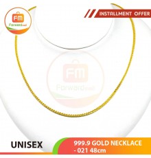 UNISEX 999.9 GOLD NECKLACE - 021: 48cm
