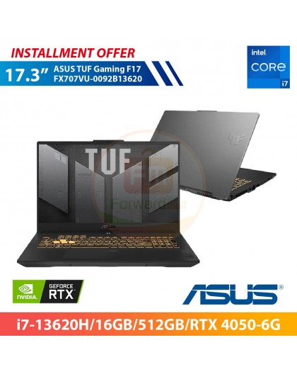 ASUS TUF Gaming F17 FX707VU-0092B13620 17.3"(i7-13620H/16GB/512GB/RTX 4050-6G)
