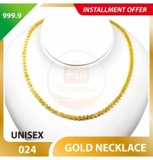UNISEX 999.9 GOLD NECKLACE - 024: 51cm
