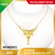 FLOWER WOMEN'S 999.9 GOLD NECKLACE SET 003: 42cm