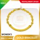 WOMEN'S 999.9 GOLD BRACELET - 002: 17.5cm