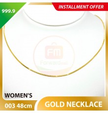 WOMEN'S 999.9 GOLD NECKLACE - 003: 48cm